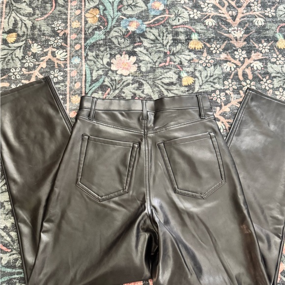 Abercrombie & Fitch Black Vegan Leather Pants - Picture 4 of 5